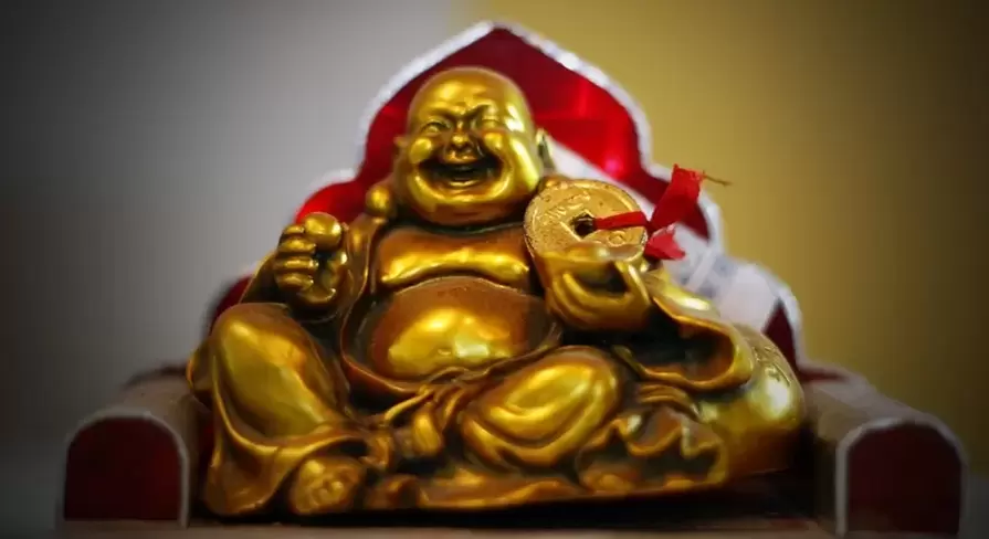 õnne amulett - naerev buddha